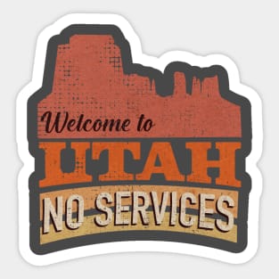 Welcome to Utah Gift Design Sticker